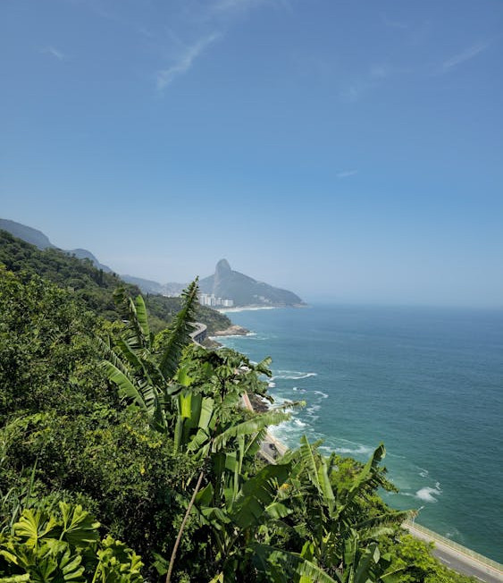 Free photo of scenic view of rio de janeiro coastline